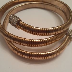Vintage gold coil arm band